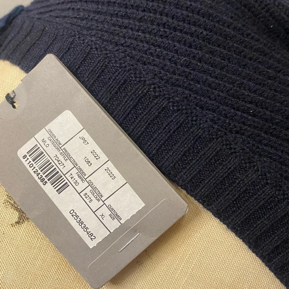 Balenciaga Navy Hybrid Sweater